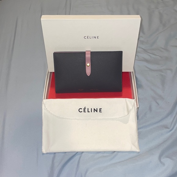 Celine Bicolor Long Strap Wallet - Picture 1 of 5